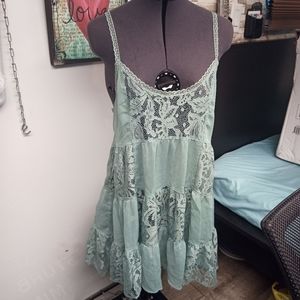 Forever 21 light blue shear dress